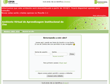 Tablet Screenshot of moodle.ifes.edu.br