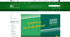 Desktop Screenshot of ifes.edu.br
