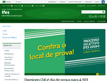Tablet Screenshot of ifes.edu.br